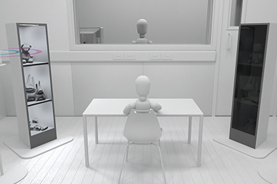 animation video of the conversion and construction of an audiology room