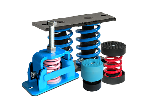 Spring Mounts in housings, with foot plate, stainless and earthquake-proof mounts