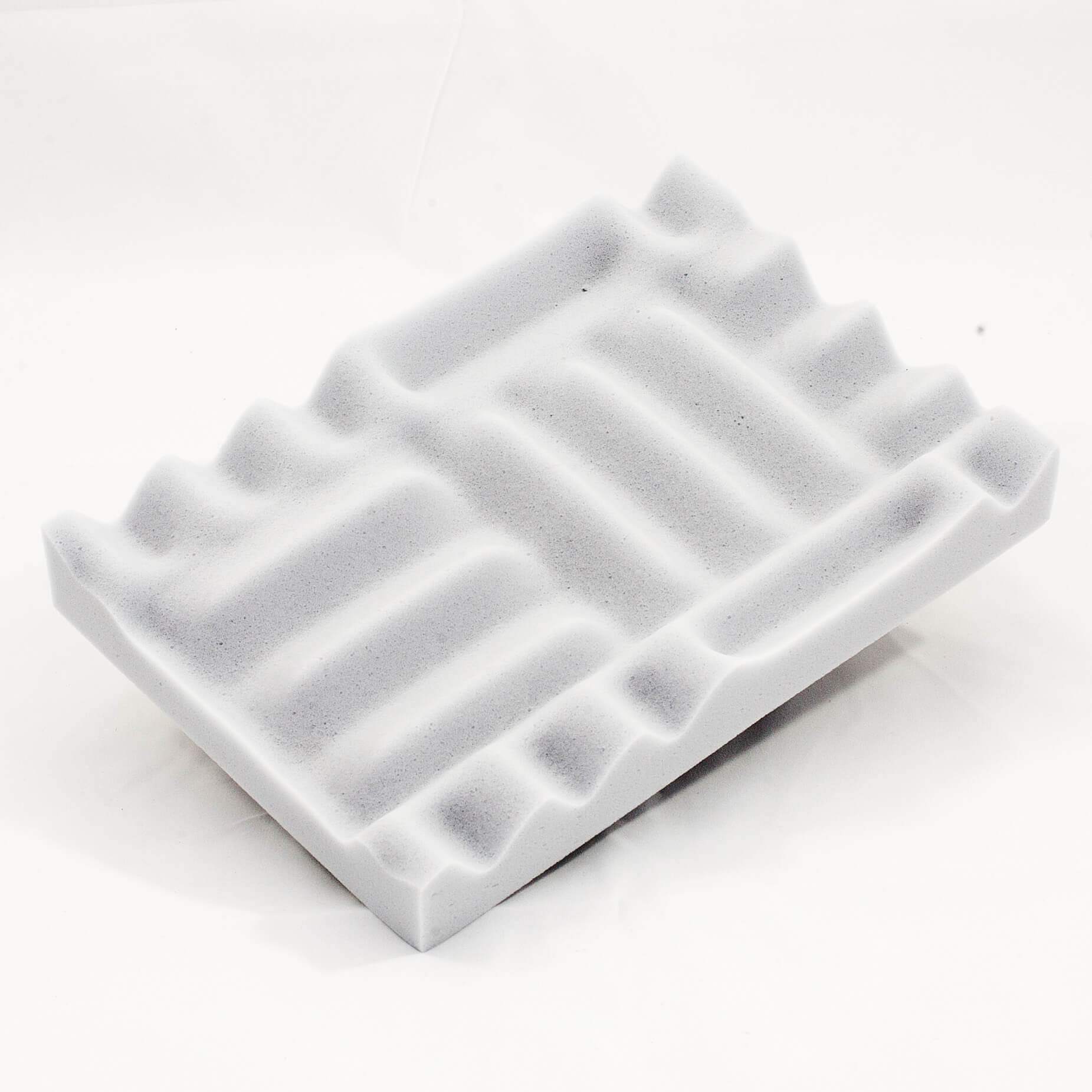 Environmentally friendly sound absorber, Labyrint, with good sound absorbing properties