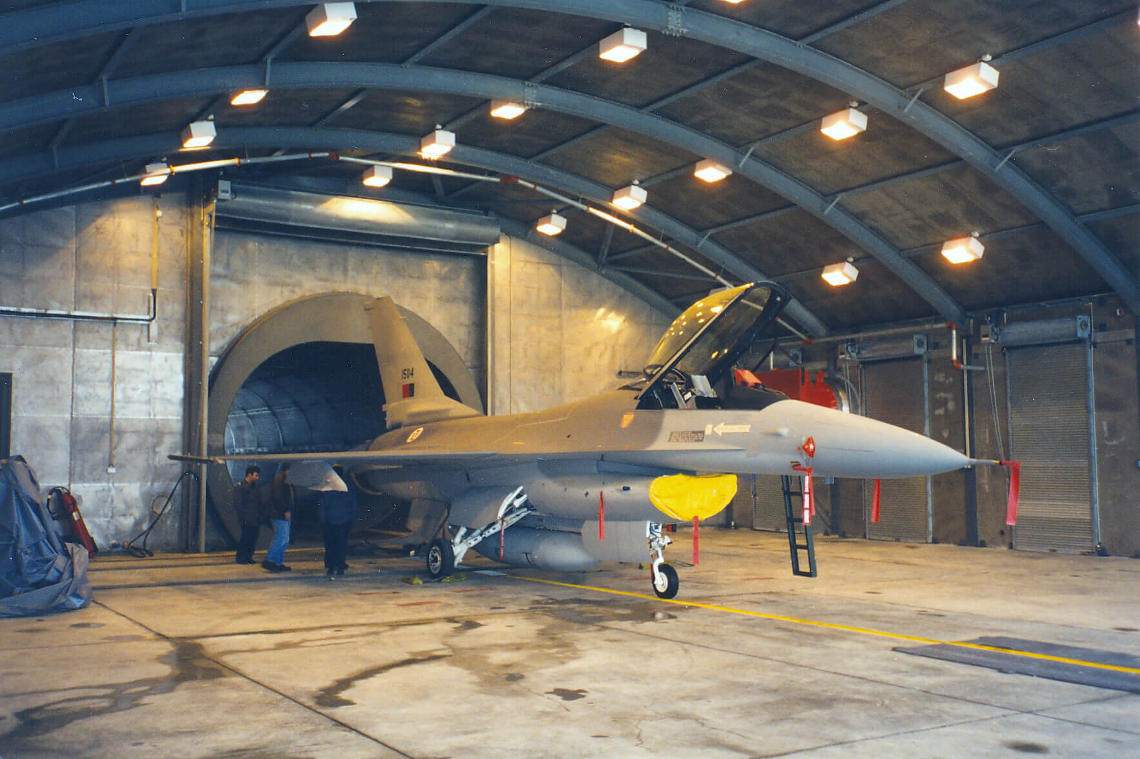 Older fighter jet tested in Hush House built by IAC