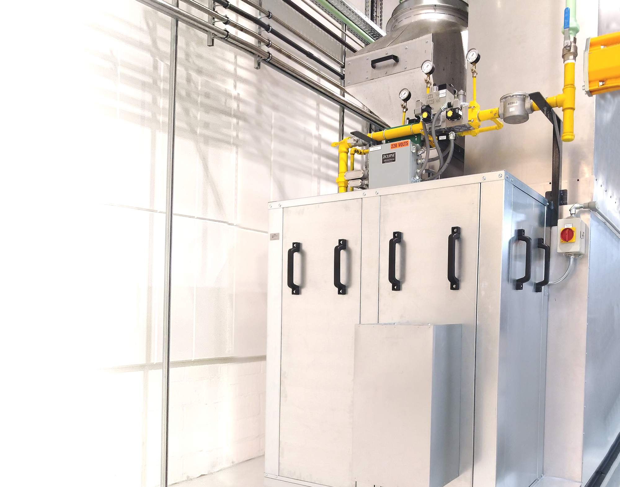 Noise reduction of machine with noise enclosures