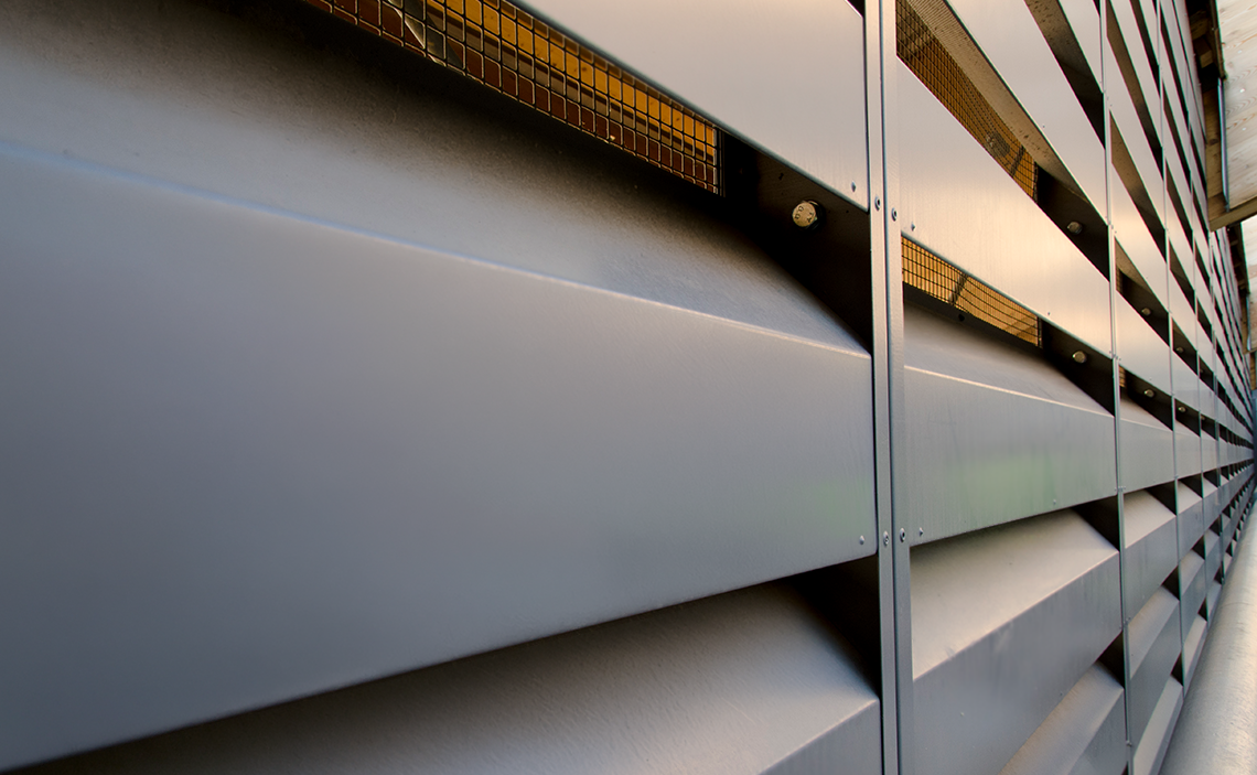 Acoustic Slimshield Louver closeup