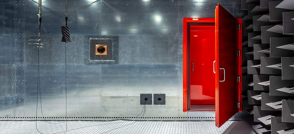 Soundproof doors in Anechoic Room
