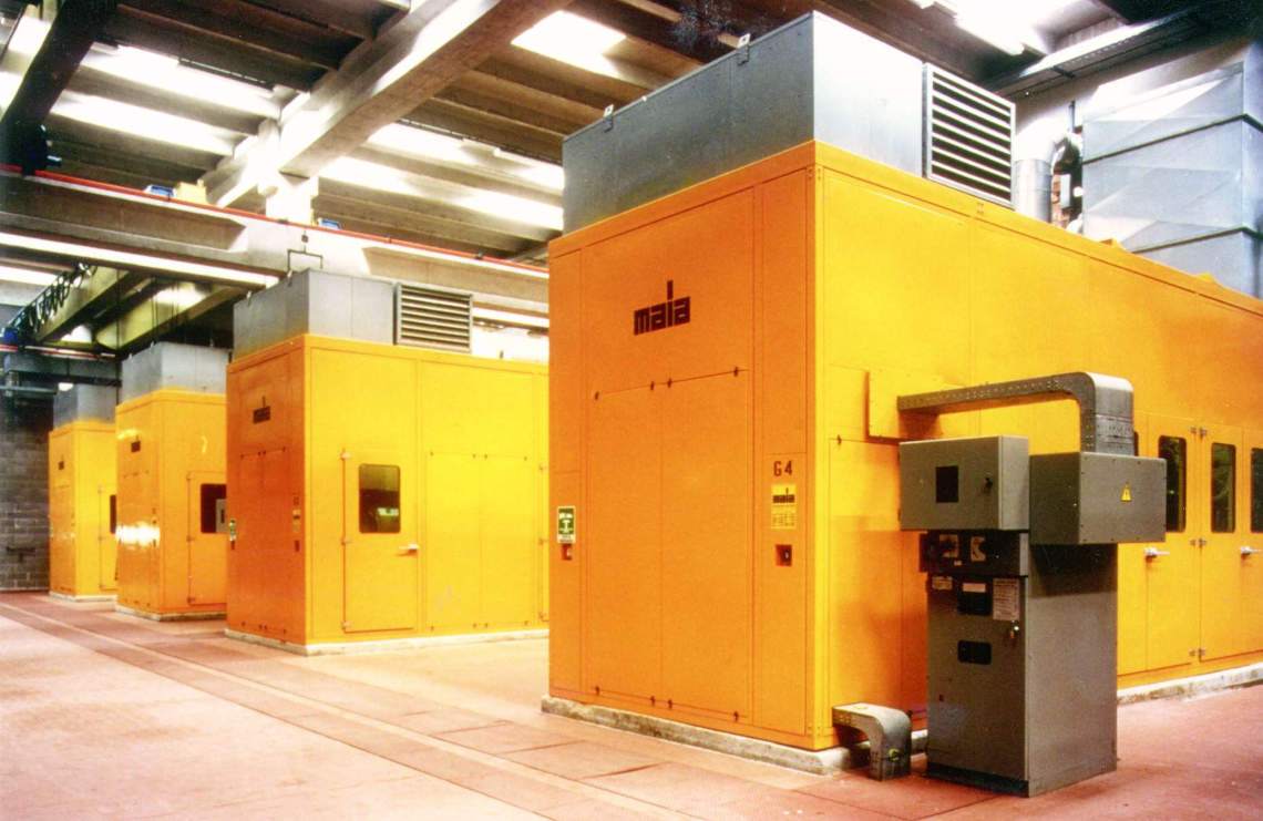 noise enclosure with multiple feedthroughs