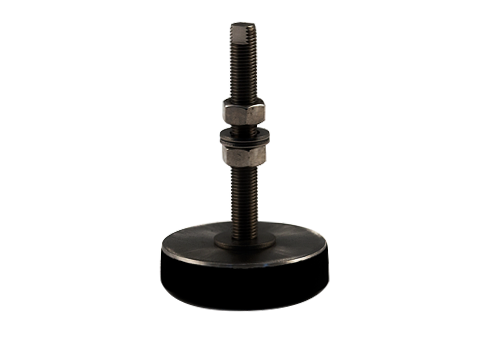 Machine feet in stainless and acid resistant steel
