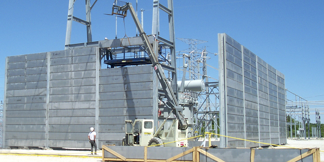 IAC Noishield barrier noise screen is characterised by extreme noise reduction