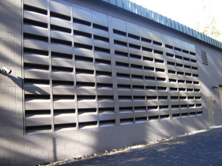 IAC Slimline Louver stops noise and allows natural ventilation